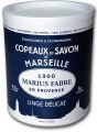 Lessive de copeaux de savon de Marseille Marius Fabre. Lessive naturelle et cologique. Baril de 1 Kg