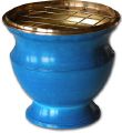 Encensoir pour fumigations de rsines de couleur bleue