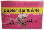 Papier d'Armnie parfum  la rose